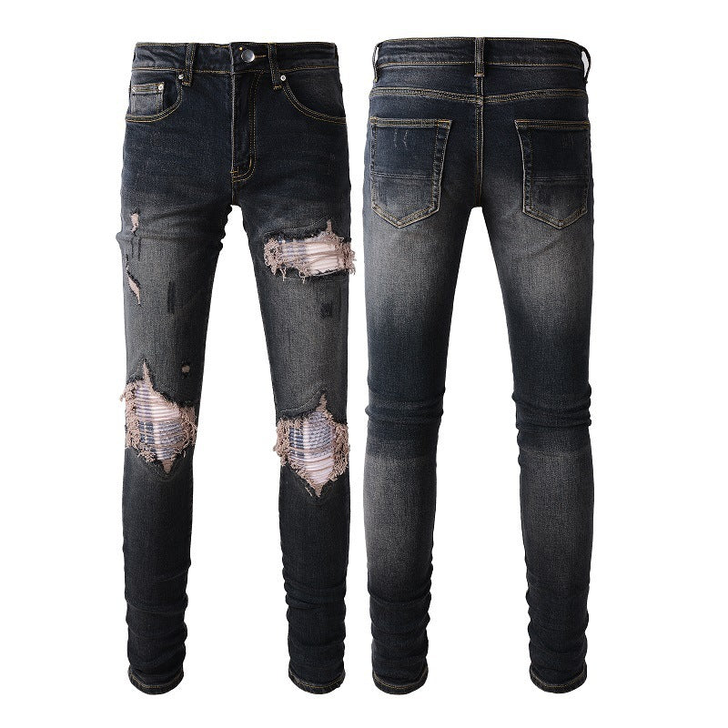 MME plaid denim